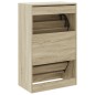 vidaXL Schuhschrank Sonoma-Eiche 60x34x96,5 cm Holzwerkstoff vidaXL Schuhschrank Sonoma-Eiche 60x34x96,5 cm Holzwerkstoff