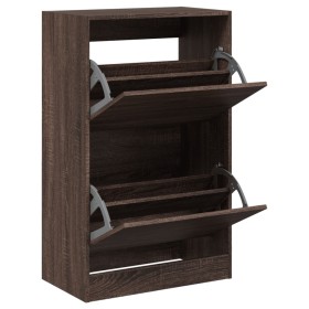 vidaXL Schuhschrank Braun Eichen-Optik 60x34x96,5 cm Holzwerkstoff