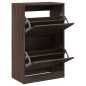 vidaXL Schuhschrank Braun Eichen-Optik 60x34x96,5 cm Holzwerkstoff vidaXL Schuhschrank Braun Eichen-Optik 60x34x96,5 cm Holzwerkstoff