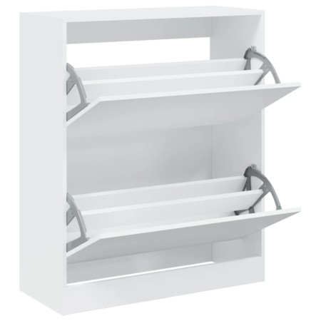 vidaXL Schuhschrank Weiß 80x34x96,5 cm Holzwerkstoff