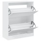 vidaXL Schuhschrank Weiß 80x34x96,5 cm Holzwerkstoff vidaXL Schuhschrank Weiß 80x34x96,5 cm Holzwerkstoff