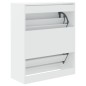 vidaXL Schuhschrank Weiß 80x34x96,5 cm Holzwerkstoff vidaXL Schuhschrank Weiß 80x34x96,5 cm Holzwerkstoff
