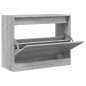 vidaXL Schuhschrank Grau Sonoma 80x34x63 cm Holzwerkstoff vidaXL Schuhschrank Grau Sonoma 80x34x63 cm Holzwerkstoff