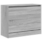 vidaXL Schuhschrank Grau Sonoma 80x34x63 cm Holzwerkstoff vidaXL Schuhschrank Grau Sonoma 80x34x63 cm Holzwerkstoff