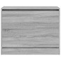 vidaXL Schuhschrank Grau Sonoma 80x34x63 cm Holzwerkstoff vidaXL Schuhschrank Grau Sonoma 80x34x63 cm Holzwerkstoff