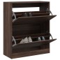 vidaXL Schuhschrank Braun Eichen-Optik 80x34x96,5 cm Holzwerkstoff vidaXL Schuhschrank Braun Eichen-Optik 80x34x96,5 cm Holzwerkstoff