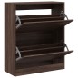 vidaXL Schuhschrank Braun Eichen-Optik 80x34x96,5 cm Holzwerkstoff vidaXL Schuhschrank Braun Eichen-Optik 80x34x96,5 cm Holzwerkstoff