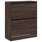 vidaXL Schuhschrank Braun Eichen-Optik 80x34x96,5 cm Holzwerkstoff vidaXL Schuhschrank Braun Eichen-Optik 80x34x96,5 cm Holzwerkstoff