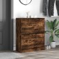 vidaXL Schuhschrank Räuchereiche 80x34x96,5 cm Holzwerkstoff vidaXL Schuhschrank Räuchereiche 80x34x96,5 cm Holzwerkstoff