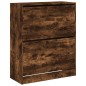 vidaXL Schuhschrank Räuchereiche 80x34x96,5 cm Holzwerkstoff vidaXL Schuhschrank Räuchereiche 80x34x96,5 cm Holzwerkstoff