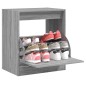 vidaXL Schuhschrank Grau Sonoma 60x42x69 cm Holzwerkstoff vidaXL Schuhschrank Grau Sonoma 60x42x69 cm Holzwerkstoff
