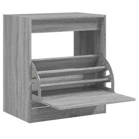 vidaXL Schuhschrank Grau Sonoma 60x42x69 cm Holzwerkstoff