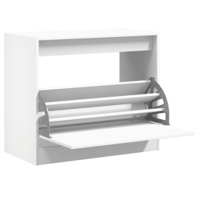 vidaXL Schuhschrank Weiß 80x42x69 cm Holzwerkstoff