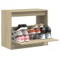 vidaXL Schuhschrank Sonoma-Eiche 80x42x69 cm Holzwerkstoff vidaXL Schuhschrank Sonoma-Eiche 80x42x69 cm Holzwerkstoff