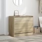 vidaXL Schuhschrank Sonoma-Eiche 80x42x69 cm Holzwerkstoff vidaXL Schuhschrank Sonoma-Eiche 80x42x69 cm Holzwerkstoff