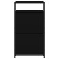 vidaXL Schuhschrank Schwarz 60x34x112 cm Holzwerkstoff vidaXL Schuhschrank Schwarz 60x34x112 cm Holzwerkstoff