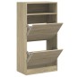 vidaXL Schuhschrank Sonoma-Eiche 60x34x116 cm Holzwerkstoff vidaXL Schuhschrank Sonoma-Eiche 60x34x116 cm Holzwerkstoff