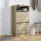 vidaXL Schuhschrank Sonoma-Eiche 60x34x116 cm Holzwerkstoff vidaXL Schuhschrank Sonoma-Eiche 60x34x116 cm Holzwerkstoff