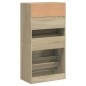 vidaXL Schuhschrank Sonoma-Eiche 60x34x116 cm Holzwerkstoff vidaXL Schuhschrank Sonoma-Eiche 60x34x116 cm Holzwerkstoff