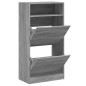vidaXL Schuhschrank Grau Sonoma 60x34x116 cm Holzwerkstoff vidaXL Schuhschrank Grau Sonoma 60x34x116 cm Holzwerkstoff