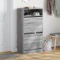 vidaXL Schuhschrank Grau Sonoma 60x34x116 cm Holzwerkstoff vidaXL Schuhschrank Grau Sonoma 60x34x116 cm Holzwerkstoff