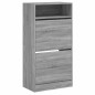 vidaXL Schuhschrank Grau Sonoma 60x34x116 cm Holzwerkstoff vidaXL Schuhschrank Grau Sonoma 60x34x116 cm Holzwerkstoff