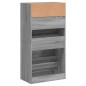 vidaXL Schuhschrank Grau Sonoma 60x34x116 cm Holzwerkstoff vidaXL Schuhschrank Grau Sonoma 60x34x116 cm Holzwerkstoff