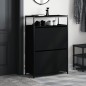 vidaXL Schuhschrank Schwarz 75x34x112 cm Holzwerkstoff vidaXL Schuhschrank Schwarz 75x34x112 cm Holzwerkstoff