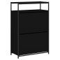 vidaXL Schuhschrank Schwarz 75x34x112 cm Holzwerkstoff vidaXL Schuhschrank Schwarz 75x34x112 cm Holzwerkstoff