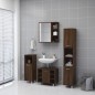 vidaXL Bad-Spiegelschrank Braun Eiche 62,5x20,5x64 cm Holzwerkstoff vidaXL Bad-Spiegelschrank Braun Eiche 62,5x20,5x64 cm Holzwerkstoff