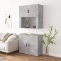 vidaXL Highboard Betongrau Holzwerkstoff vidaXL Highboard Betongrau Holzwerkstoff