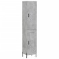 Highboard Betongrau 34,5x34x180 cm Holzwerkstoff Highboard Betongrau 34,5x34x180 cm Holzwerkstoff