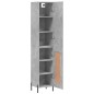 Highboard Betongrau 34,5x34x180 cm Holzwerkstoff Highboard Betongrau 34,5x34x180 cm Holzwerkstoff