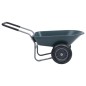 vidaXL Schubkarre Grün und Grau 140x63x65 cm 78 L 100 kg vidaXL Schubkarre Grün und Grau 140x63x65 cm 78 L 100 kg