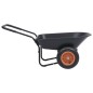 vidaXL Schubkarre Schwarz und Orange 78 L 100 kg vidaXL Schubkarre Schwarz und Orange 78 L 100 kg