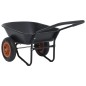 vidaXL Schubkarre Schwarz und Orange 78 L 100 kg vidaXL Schubkarre Schwarz und Orange 78 L 100 kg