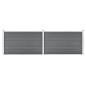 vidaXL Gartenzaun WPC 353x106 cm Grau vidaXL Gartenzaun WPC 353x106 cm Grau