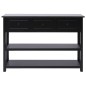 vidaXL Sideboard Schwarz 108x30x76 cm Massivholz Paulownia vidaXL Sideboard Schwarz 108x30x76 cm Massivholz Paulownia
