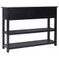 vidaXL Sideboard Schwarz 108x30x76 cm Massivholz Paulownia vidaXL Sideboard Schwarz 108x30x76 cm Massivholz Paulownia