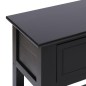vidaXL Sideboard Schwarz 108x30x76 cm Massivholz Paulownia vidaXL Sideboard Schwarz 108x30x76 cm Massivholz Paulownia