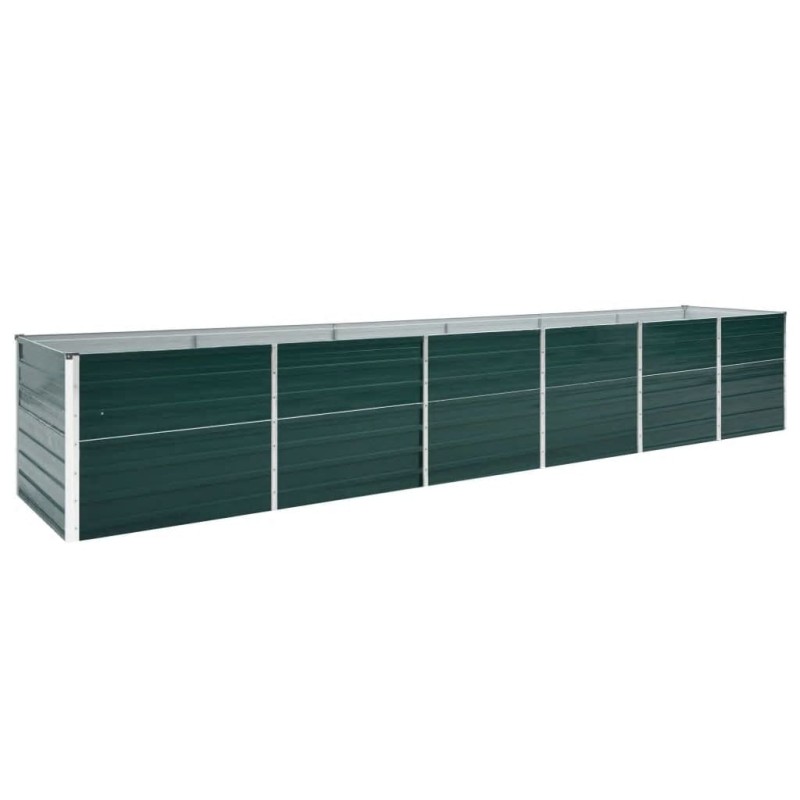 vidaXL Garten-Hochbeet Verzinkter Stahl 480x80x77 cm Grün vidaXL Garten-Hochbeet Verzinkter Stahl 480x80x77 cm Grün