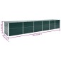vidaXL Garten-Hochbeet Verzinkter Stahl 480x80x77 cm Grün vidaXL Garten-Hochbeet Verzinkter Stahl 480x80x77 cm Grün