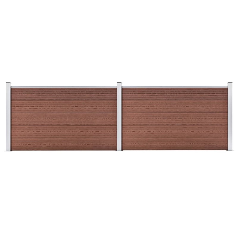 vidaXL Gartenzaun WPC 353x106 cm Braun vidaXL Gartenzaun WPC 353x106 cm Braun