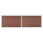 vidaXL Gartenzaun WPC 353x106 cm Braun vidaXL Gartenzaun WPC 353x106 cm Braun