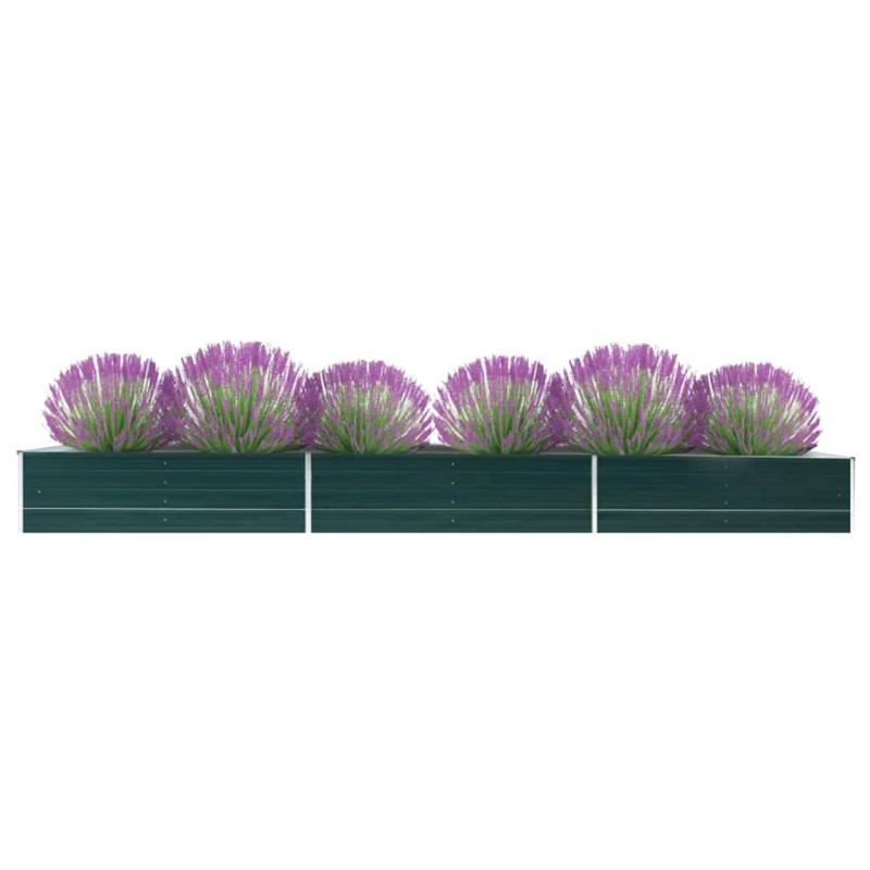 vidaXL Garten-Hochbeet Verzinkter Stahl 480x80x45 cm Grün vidaXL Garten-Hochbeet Verzinkter Stahl 480x80x45 cm Grün