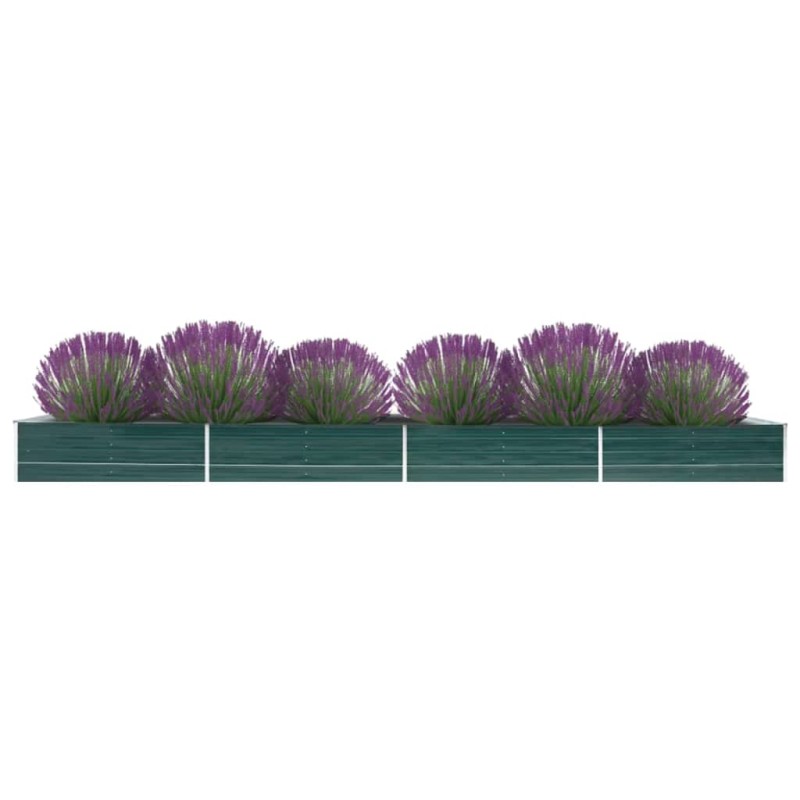 vidaXL Garten-Hochbeet Verzinkter Stahl 600x80x45 cm Grün vidaXL Garten-Hochbeet Verzinkter Stahl 600x80x45 cm Grün