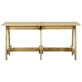 vidaXL Gartentisch 160x74x75 cm Imprägniertes Kiefernholz 
