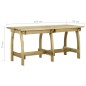 vidaXL Gartentisch 160x74x75 cm Imprägniertes Kiefernholz vidaXL Gartentisch 160x74x75 cm Imprägniertes Kiefernholz