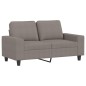 vidaXL 2-tlg. Sofagarnitur Taupe Stoff vidaXL 2-tlg. Sofagarnitur Taupe Stoff