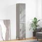 Highboard Grau Sonoma 34,5x34x180 cm Holzwerkstoff Highboard Grau Sonoma 34,5x34x180 cm Holzwerkstoff